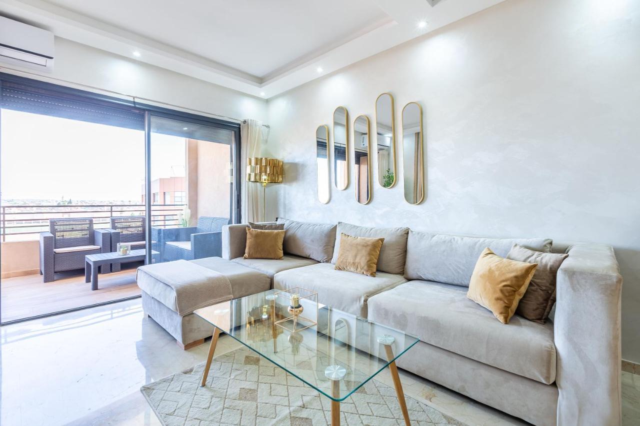 New! Superbe appartement à Majorelle,terrace,IPTV. Marrakesh Esterno foto
