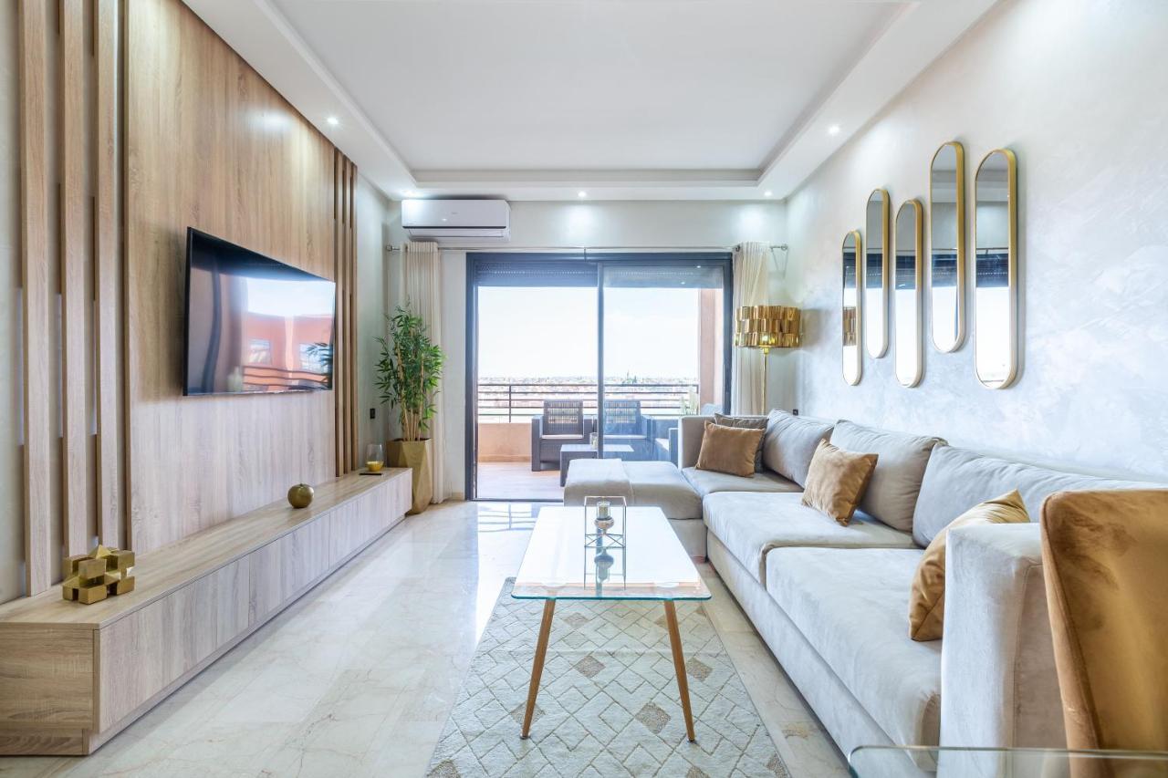 New! Superbe appartement à Majorelle,terrace,IPTV. Marrakesh Esterno foto