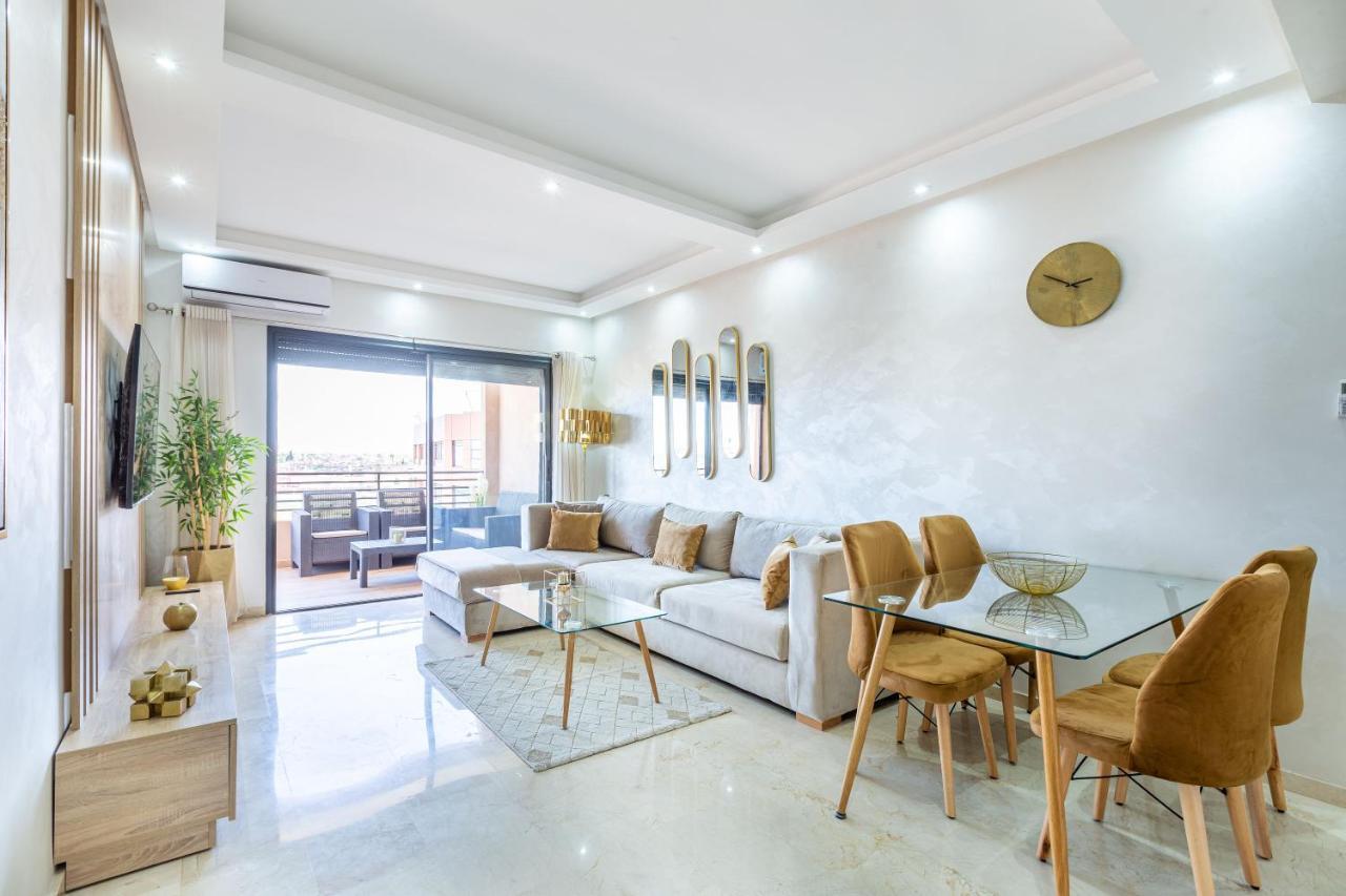 New! Superbe appartement à Majorelle,terrace,IPTV. Marrakesh Esterno foto