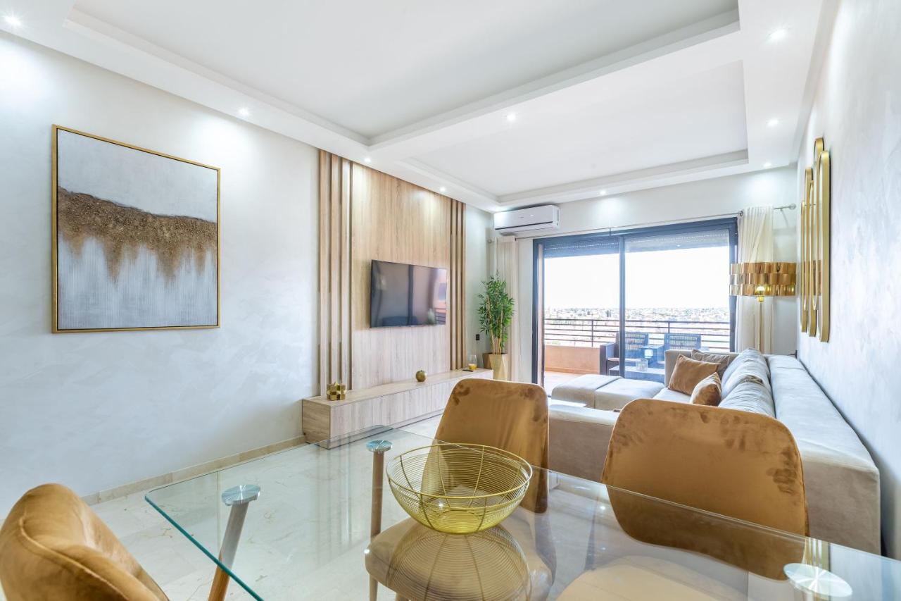 New! Superbe appartement à Majorelle,terrace,IPTV. Marrakesh Esterno foto