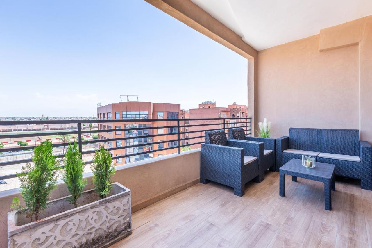 New! Superbe appartement à Majorelle,terrace,IPTV. Marrakesh Esterno foto